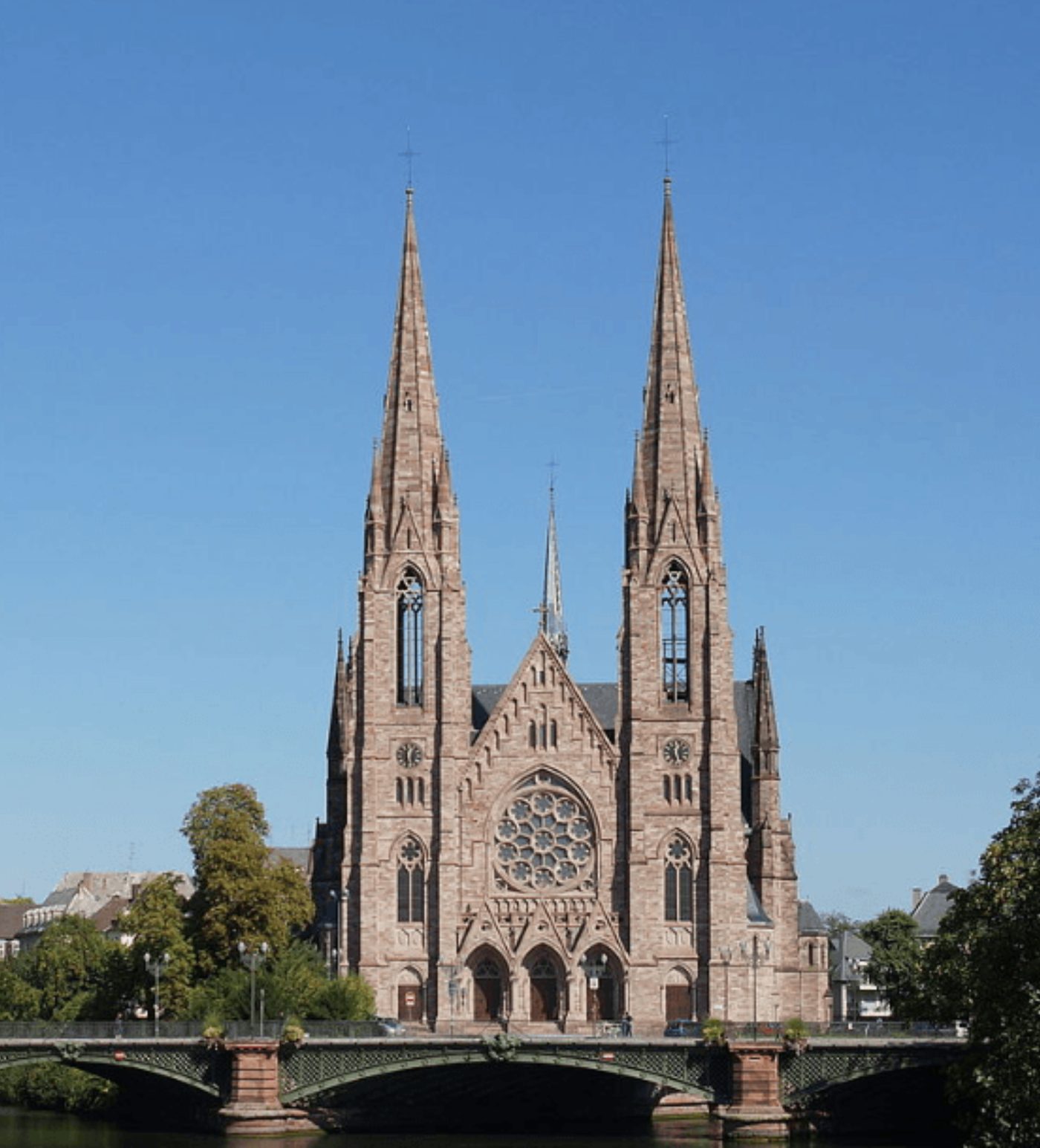Saint-Paul church in Strasbourg seen from outside