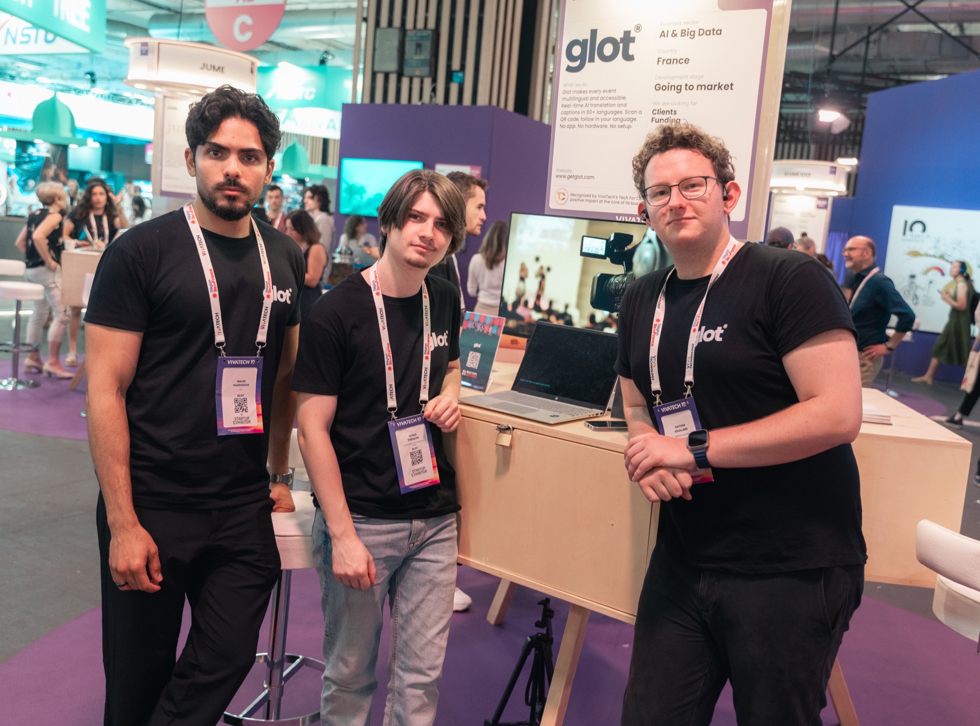 The Glot team at the VivaTech 2026 booth